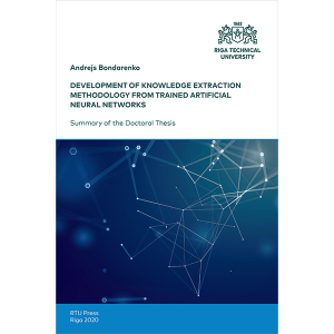 Cover of Summary of the Doctoral Thesis "Development of Knowledge Extraction Methodology From Trained Artificial Neural Networks"