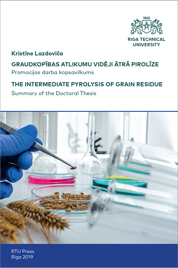 Summary of the Doctoral Thesis "The Intermediate Pyrolysis of Grain Residue" cover