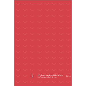 "RTU Studentu zinātniskās konferences tēžu krājums 2020" cover