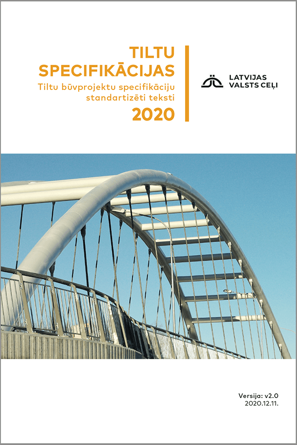 Handbook "Tiltu specifikācijas 2020" cover