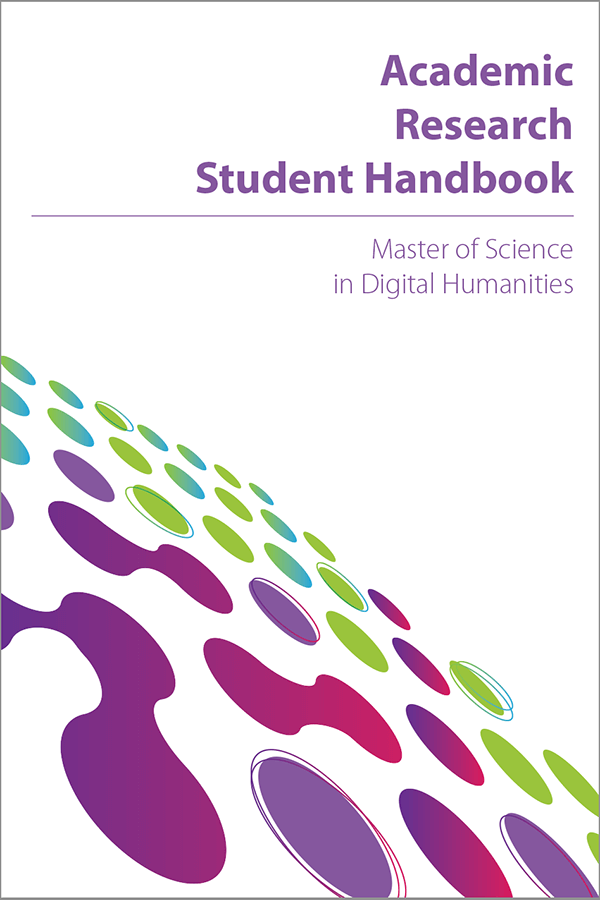 Academic Research Student Handbook for the Students of Academic Master Study Programme “Digital Humanities” cover