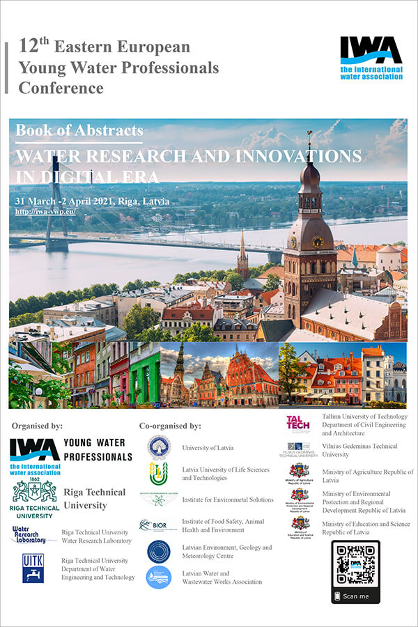 12th Eastern European Young Water Professionals Conference. Water Research and Innovations in Digital Era. Book of Abstracts cover