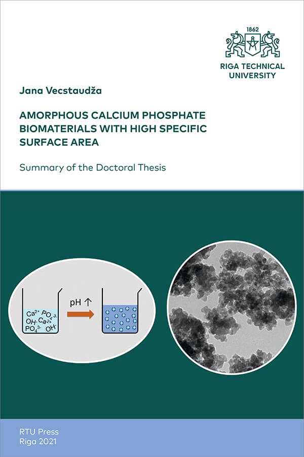Summary of the Doctoral Thesis "Amorphous Calcium Phosphate Biomaterials with High Specific Surface Area" cover