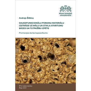 Summary of the Doctoral Thesis "Daudzfunkcionālu porainu materiālu izstrāde uz mālu un stikla atkritumu bāzes un to īpašību izpēte" cover