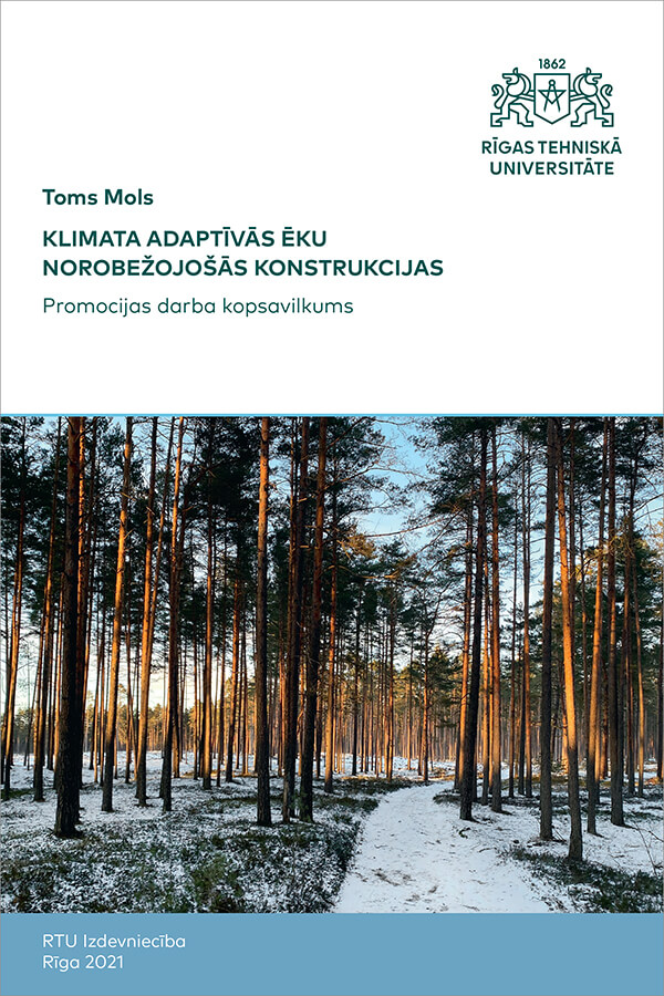 Summary of the Doctoral Thesis "Klimata adaptīvās ēku norobežojošās konstrukcijas" cover