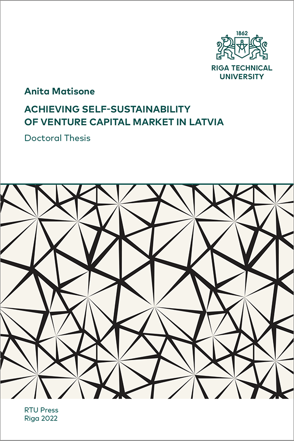 DT: Achieving Self-Sustainability of Venture Capital Market in Latvia. COVER