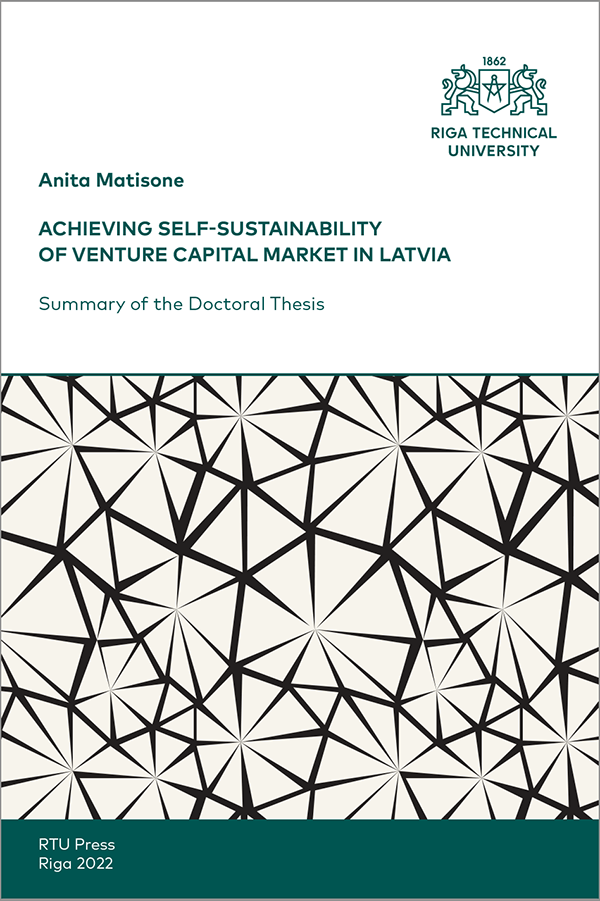 SDT: Achieving Self-Sustainability of Venture Capital Market in Latvia. COVER