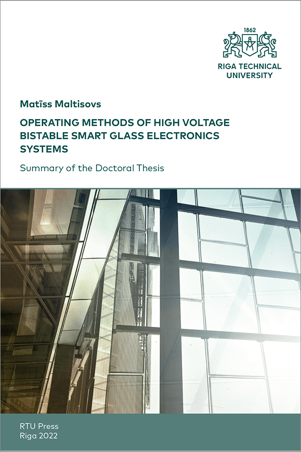 SDT: Operating Methods of High Voltage Bistable Smart Glass Electronics Systems. COVER