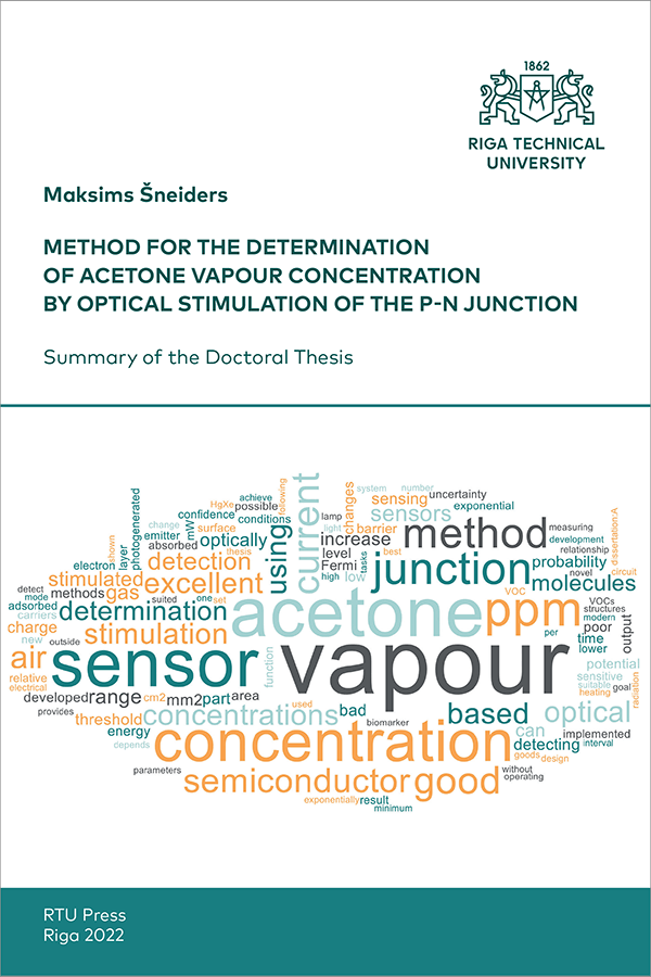 PDK: Method for the Determination of Acetone Vapour Concentration by Optical Stimulation of the p-n Junction. VĀKS