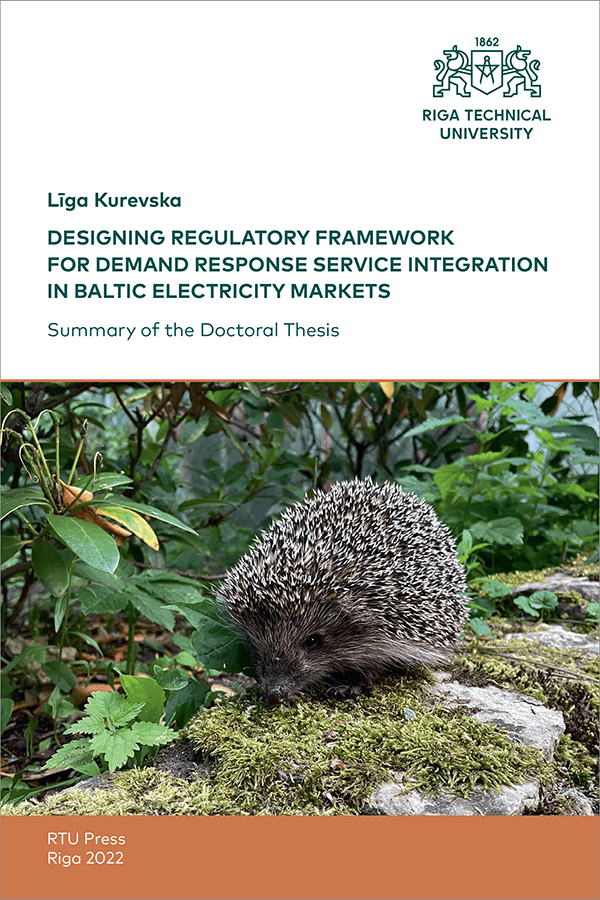 PDK: Designing Regulatory Framework for Demand Response Service Integration in Baltic Electricity Markets. VĀKS