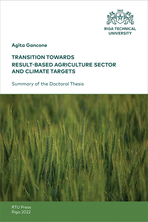 SDT: Transition Towards Result-Based Agriculture Sector and Climate Targets. Cover
