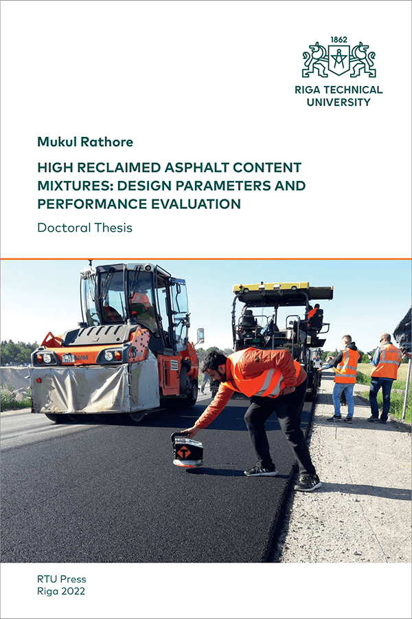 DT: High reclaimed asphalt content mixtures: Design parameters and Performance evaluation. Cover