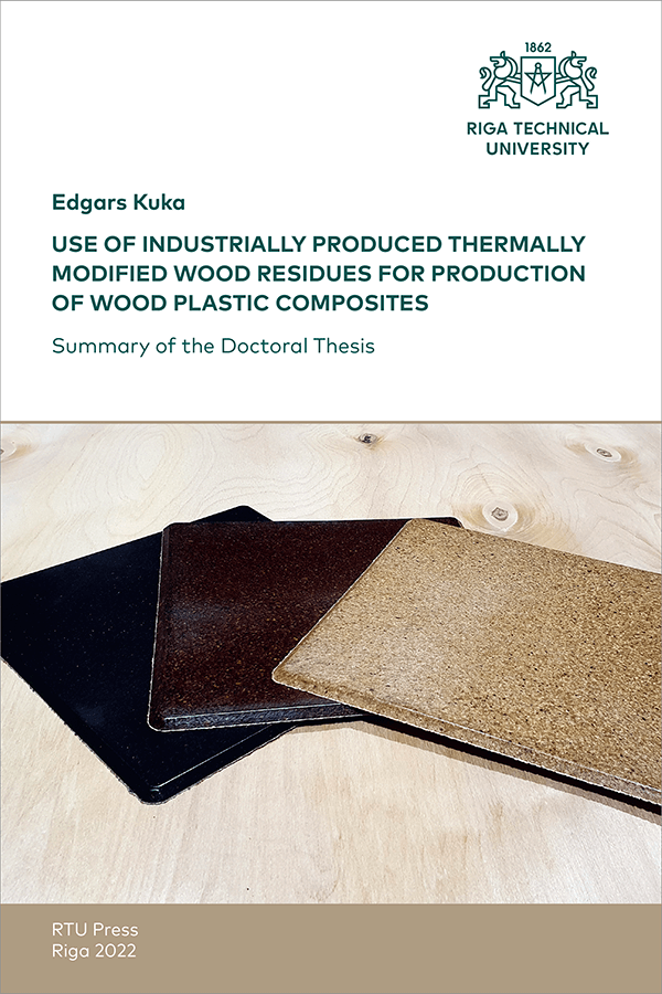 SDT: Use of Industrially Produced Thermally Modified Wood Residues for Production of Wood Plastic Composites. Cover