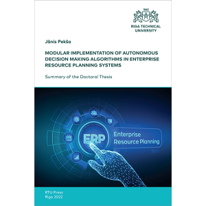 SDT: Modular Implementation of Autonomous Decision Making Algorithms in Enterprise Resource Planning Systems. Cover