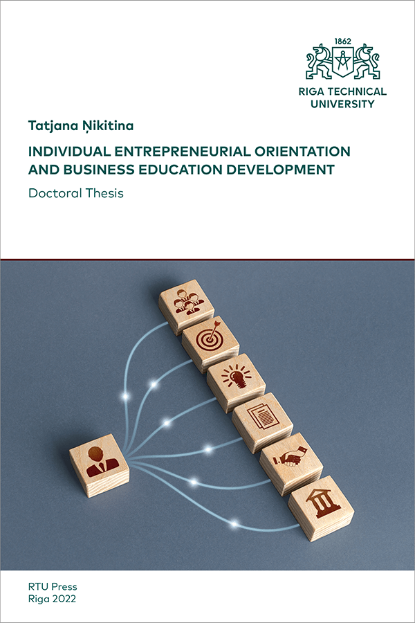 PD: Individual Entrepreneurial Orientation and Business Education Development. Vāks