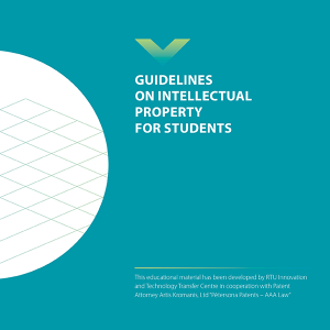 RB: Guidelines on Intellectual Property for Students. Cover