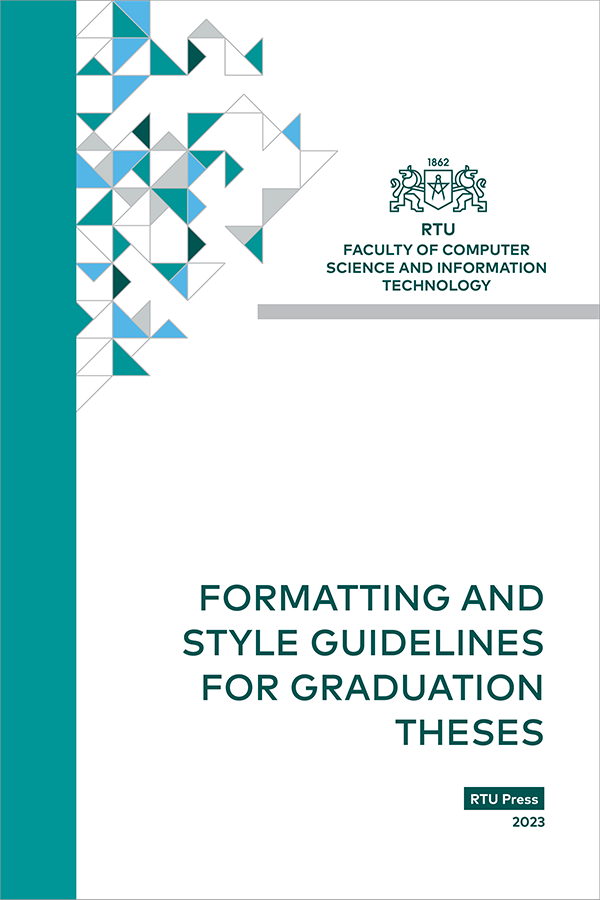 Formatting and Style Guidelines for Graduation Thesis Second edition, revised and expanded. cover