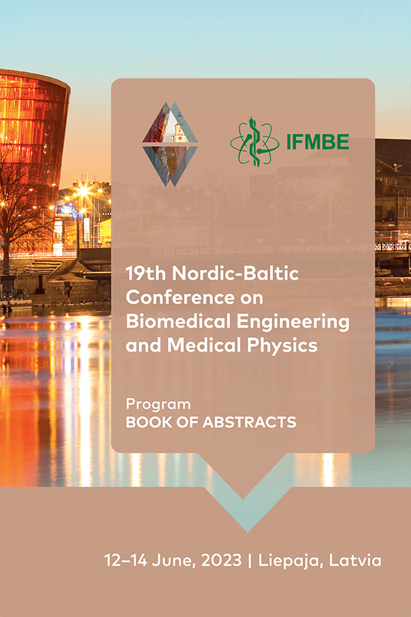 19. Ziemeļvalstu un Baltijas Biomedicīnas inženierzinātņu un medicīnas fizikas konference. vāks